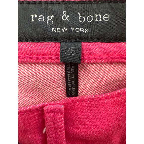 Rag & Bone Bull Pink Dusty Rose Tone 25 Skinny Straight Stretch Minimalist - Picture 7 of 10